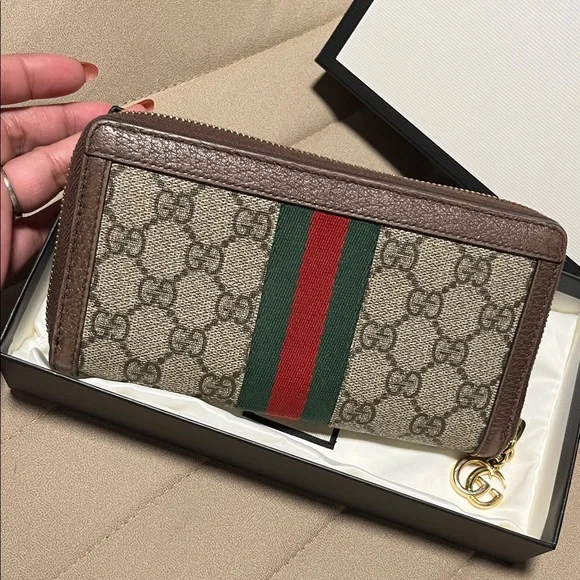 Gucci Ophidia GG Supreme Zip Around Wallet - Picture 5 of 17